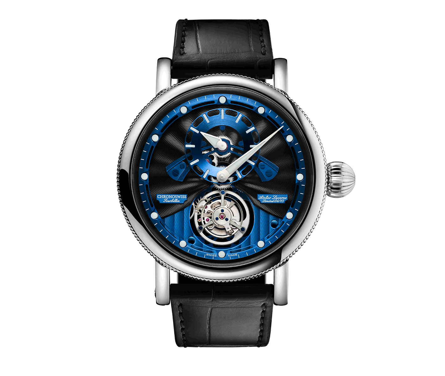 Open Gear Flying Tourbillon Meteorit - CH-3123-BLBK