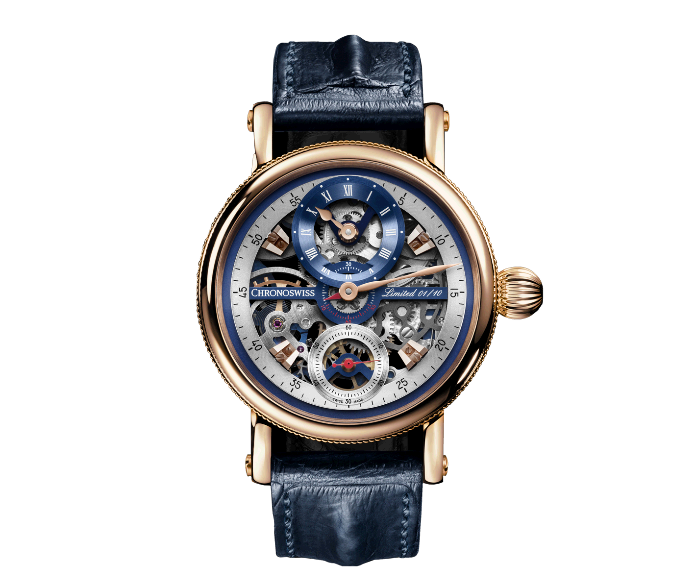 Flying Grand Regulator Skeleton - CH-6721RS-BLSIB