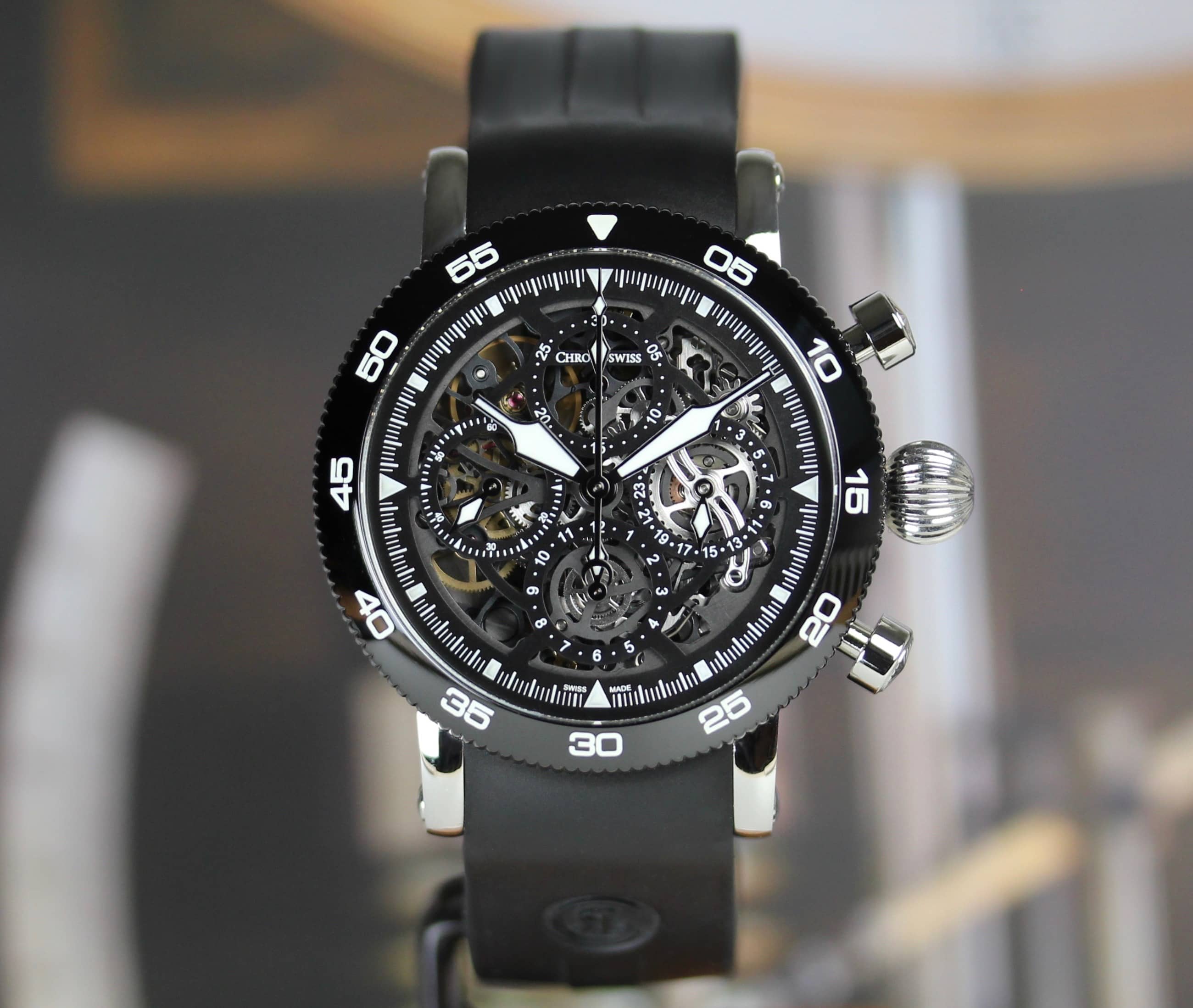 Timemaster Chronograph Skeleton - CH-9043SB-BK